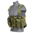 Lancer Tactical MOLLE Chest Rig Harness System w/ Hydration Pouch