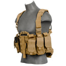 Lancer Tactical MOLLE Chest Rig Harness System w/ Hydration Pouch