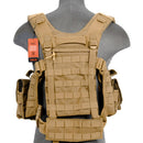 Lancer Tactical MOLLE Chest Rig Harness System w/ Hydration Pouch