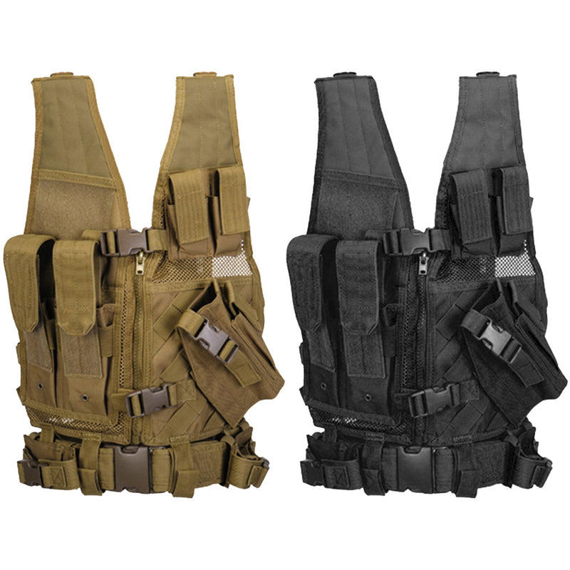 Lancer Tactical Youth Size Cross Draw Vest with Holster