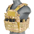 Lancer Tactical 69T4 MOLLE Plate Carrier Vest w/ Triple Mag Pouch Insert