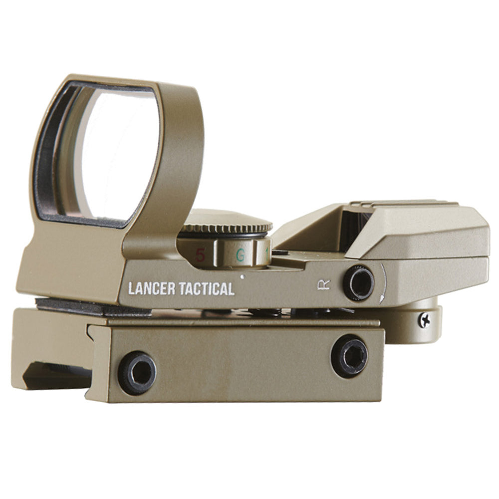 Lancer Tactical 4-Reticle Red / Green Dot Reflex Sight
