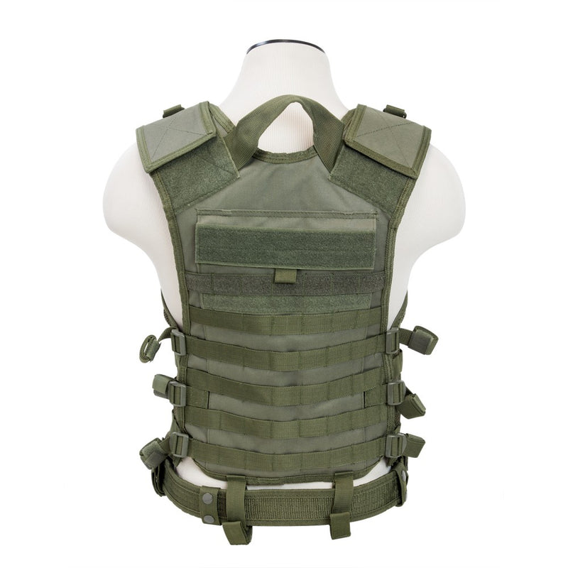 VISM Tactical MOLLE Vest w/ Hydration Pouch & Belt by NcSTAR