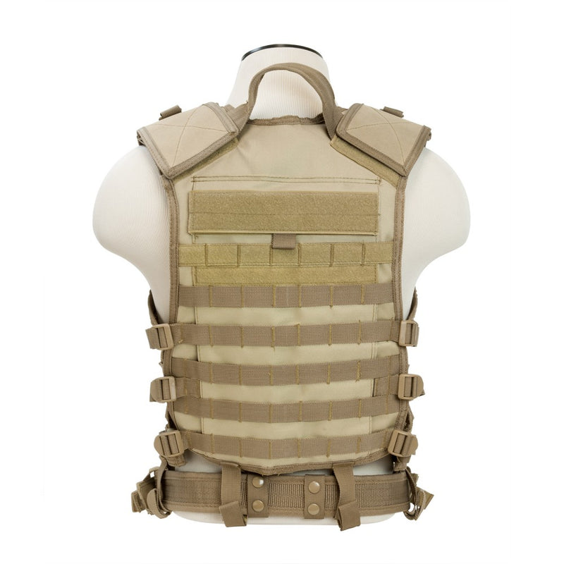 VISM Tactical MOLLE Vest w/ Hydration Pouch & Belt by NcSTAR