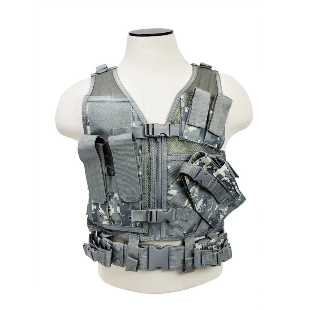 VISM Children's Cross Draw Tactical Vest by NcSTAR | AirsoftNMore.com