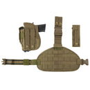 VISM Tactical Drop Leg MOLLE Panel w/ Holster & Pouches by NcSTAR