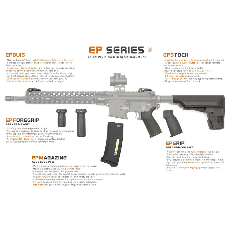 PTS Enhanced Polymer Grip (EPG) for M4 AEG Airsoft Rifles