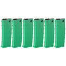LONEX 200rd Polymer M4 / M16 AEG Airsoft Mid-Cap Magazine 6 Pack