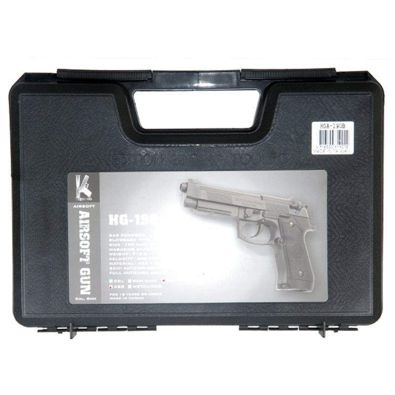 HFC M9 Tactical FULL AUTO Gas Blowback Airsoft Pistol w/ Case