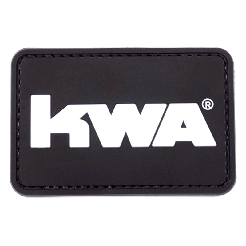KWA Black & White Logo Airsoft Tactical PVC Patch