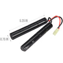 Lancer Tactical 9.6v 2200mAh NiMH Nunchuck Airsoft AEG Battery