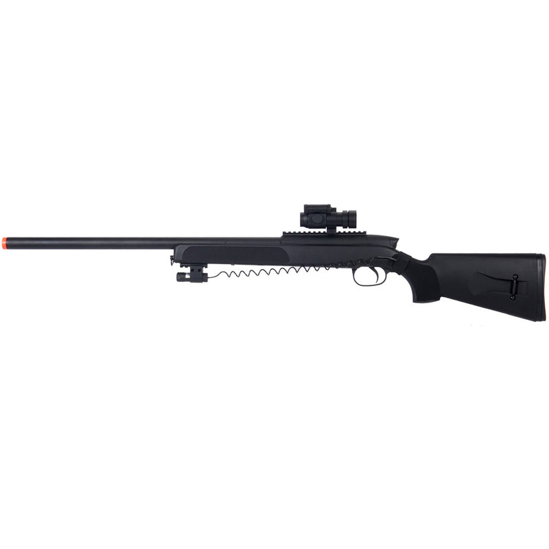 Double Eagle M50P Bolt Action Sniper Rifle w/ Red Dot Sight & Laser