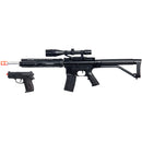 UKARMS P1136 Spring Airsoft Gun w/ Spring Pistol, Scope, Laser & Flashlight
