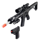 UKARMS P1136 Spring Airsoft Gun w/ Spring Pistol, Scope, Laser & Flashlight
