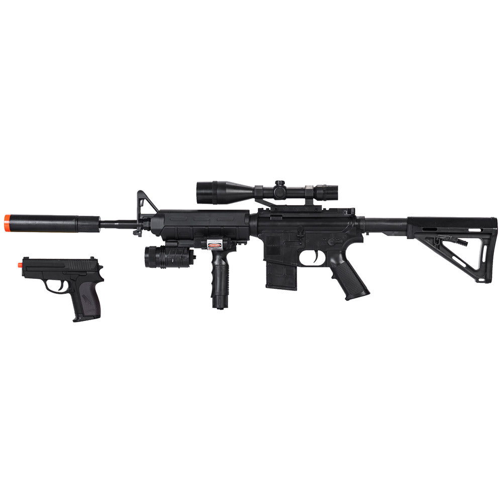 UKARMS P1158D Spring Powered Airsoft Rifle w/ Pistol | AirsoftNMore.com