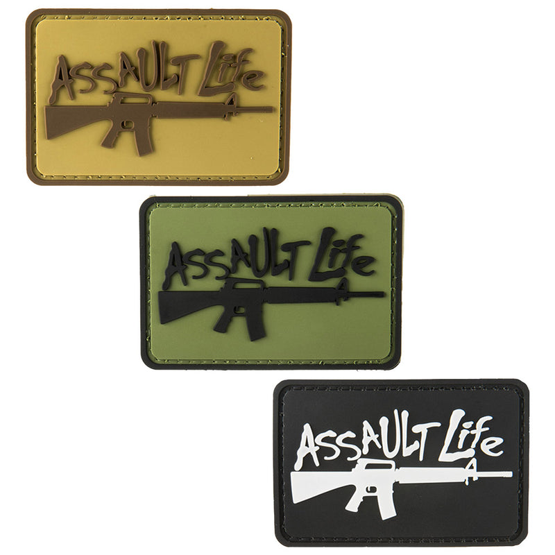 G-FORCE Assault Life Hook & Loop Tactical PVC Airsoft Morale Patch