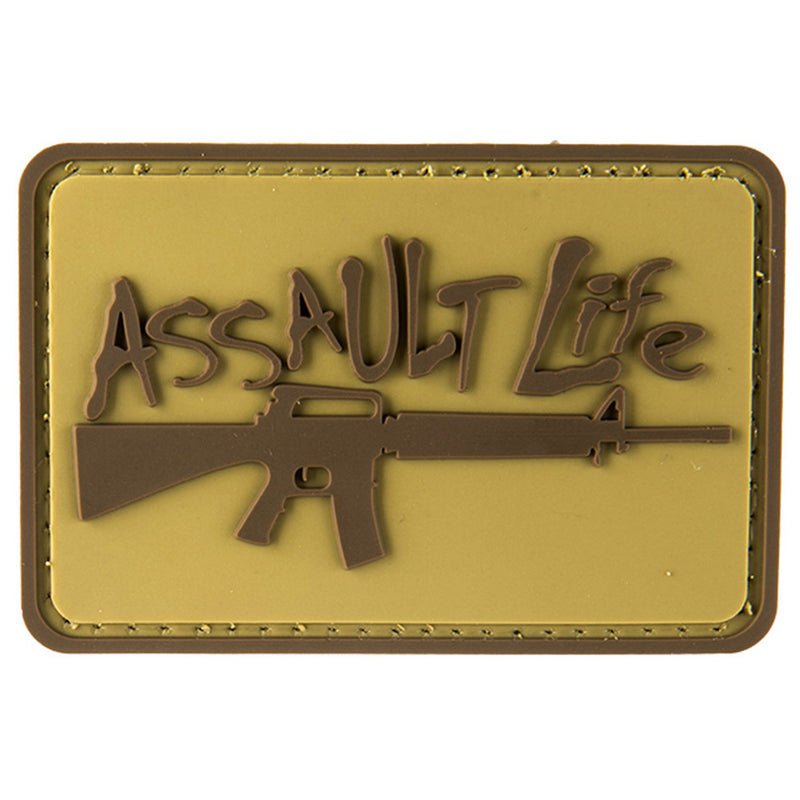 G-FORCE Assault Life Hook & Loop Tactical PVC Airsoft Morale Patch