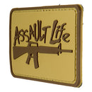 G-FORCE Assault Life Hook & Loop Tactical PVC Airsoft Morale Patch
