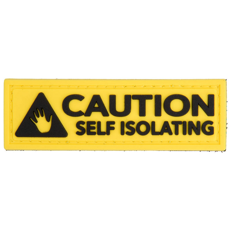 G-FORCE CAUTION Self Isolating Hook & Loop Tactical PVC Morale Patch