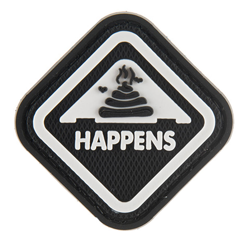 G-FORCE S*** Happens Hook & Loop Tactical Airsoft PVC Morale Patch