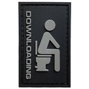 G-FORCE Downloading Toilet Hook & Loop Tactical PVC Morale Patch