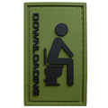 G-FORCE Downloading Toilet Hook & Loop Tactical PVC Morale Patch