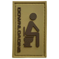 G-FORCE Downloading Toilet Hook & Loop Tactical PVC Morale Patch
