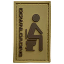 G-FORCE Downloading Toilet Hook & Loop Tactical PVC Morale Patch