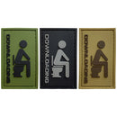 G-FORCE Downloading Toilet Hook & Loop Tactical PVC Morale Patch