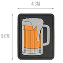G-FORCE BIG BEER MUG Hook & Loop Tactical PVC Morale Patch