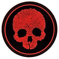 G-FORCE Fingerprint Skull Hook & Loop Tactical Airsoft PVC Morale Patch