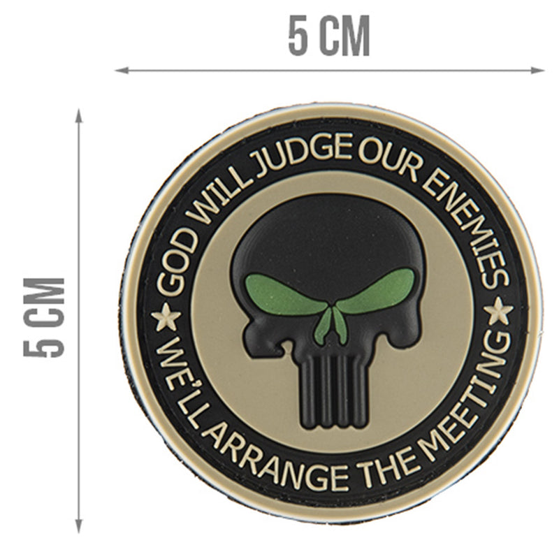 G-FORCE Punished Enemies Glow-in-the-Dark Hook & Loop Tactical PVC Patch
