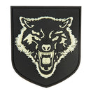 G-FORCE WOLF Glow-in-the-Dark Hook & Loop Tactical PVC Patch
