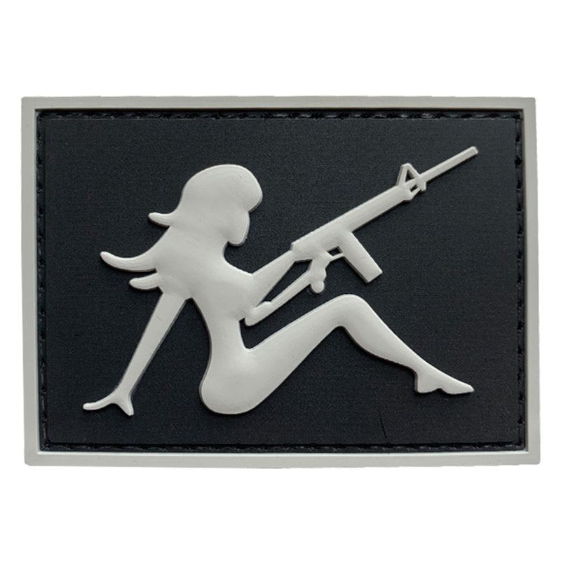 G-FORCE Mudflap Girl w/ Rifle Hook & Loop Tactical PVC Morale Patch