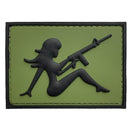 G-FORCE Mudflap Girl w/ Rifle Hook & Loop Tactical PVC Morale Patch