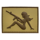 G-FORCE Mudflap Girl w/ Rifle Hook & Loop Tactical PVC Morale Patch