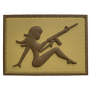 G-FORCE Mudflap Girl w/ Rifle Hook & Loop Tactical PVC Morale Patch