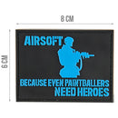 G-FORCE Airsoft Heroes Hook & Loop Tactical PVC Morale Patch