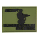 G-FORCE Airsoft Heroes Hook & Loop Tactical PVC Morale Patch