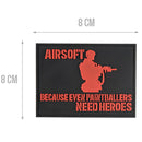 G-FORCE Airsoft Heroes Hook & Loop Tactical PVC Morale Patch