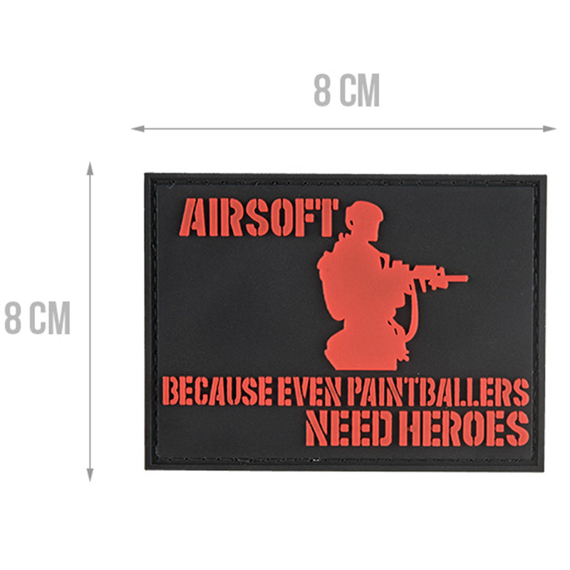 G-FORCE Airsoft Heroes Hook & Loop Tactical PVC Morale Patch