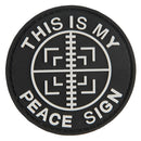 G-FORCE This is my Peace Sign Hook & Loop Tactical PVC Morale Patch