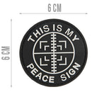 G-FORCE This is my Peace Sign Hook & Loop Tactical PVC Morale Patch