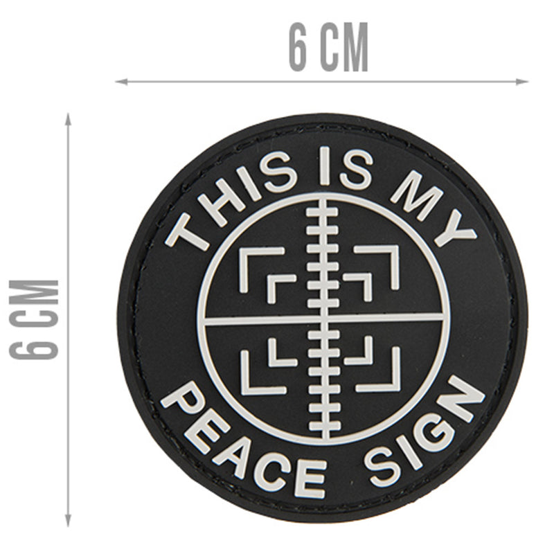 G-FORCE This is my Peace Sign Hook & Loop Tactical PVC Morale Patch