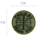 G-FORCE This is my Peace Sign Hook & Loop Tactical PVC Morale Patch