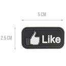 G-FORCE LIKE Button Hook & Loop Tactical Airsoft PVC Morale Patch