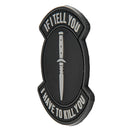 G-FORCE If I Tell You... Hook & Loop Tactical Airsoft PVC Morale Patch