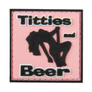 G-FORCE Titties and Beer Hook & Loop Tactical Airsoft PVC Morale Patch