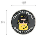 G-FORCE Tactical Beard Owners Club Hook & Loop Airsoft PVC Patch