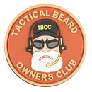 G-FORCE Tactical Beard Owners Club Hook & Loop Airsoft PVC Patch